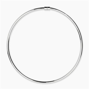 Collana girocollo dorata con chiusura magnetica