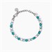 Bracciale tennis con cristalli bianchi e blu