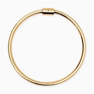 Bracciale bangle in acciaio dorato