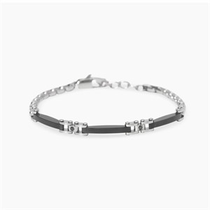 Bracciale regolabile con elementi neri