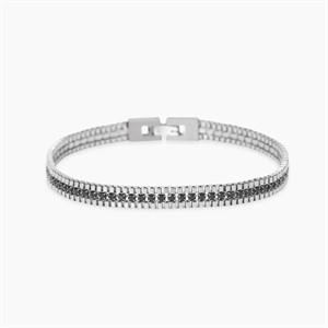 Bracciale con catene venete e tennis