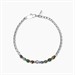 Bracciale in acciaio con pietre multicolor