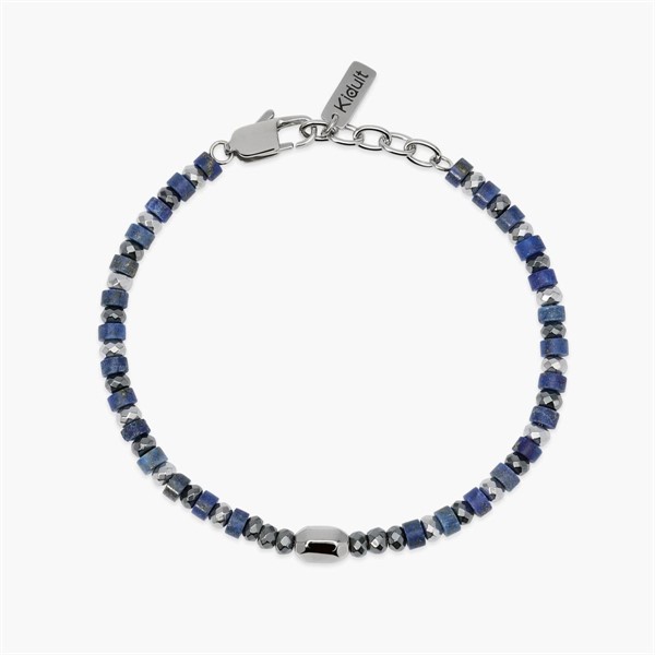 Bracciale regolabile con ematite e lapis