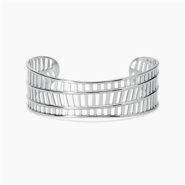 Bracciale cuff in acciaio