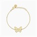 Bracciale dorato con farfalla