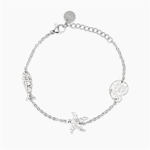 Bracciale con elementi marini