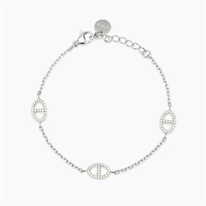 Bracciale regolabile con elementi staffa