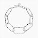 Bracciale con maglie martellate