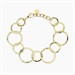 Bracciale con maglie dorate rotonde