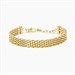 Bracciale regolabile dorato con catena mesh