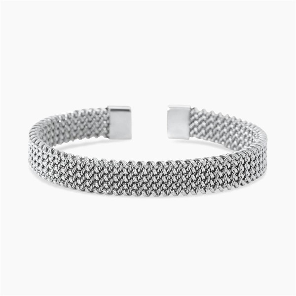 Bracciale cuff con maglia mesh