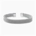 Bracciale cuff con maglia mesh