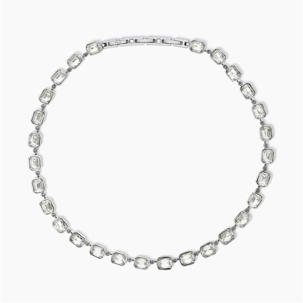 Girocollo con cristalli rettangolari