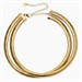 Collana girocollo dorata con doppia catena tubogas