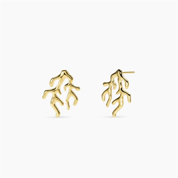 Orecchini in acciaio dorato