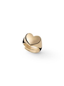 Anello in argento dorato con cuore