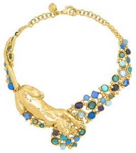 Collana panthère mirage bleu