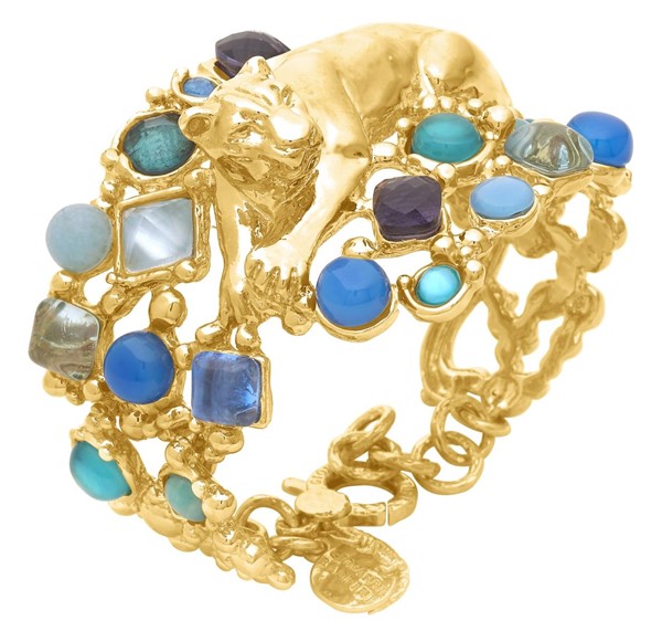 Bracciale panthère mirage bleu