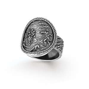 Anello argento brunito Estate