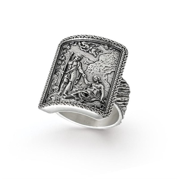 Anello argento brunito Autunno