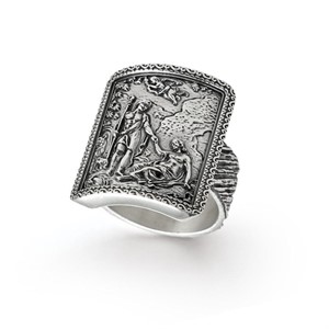 Anello argento brunito Autunno