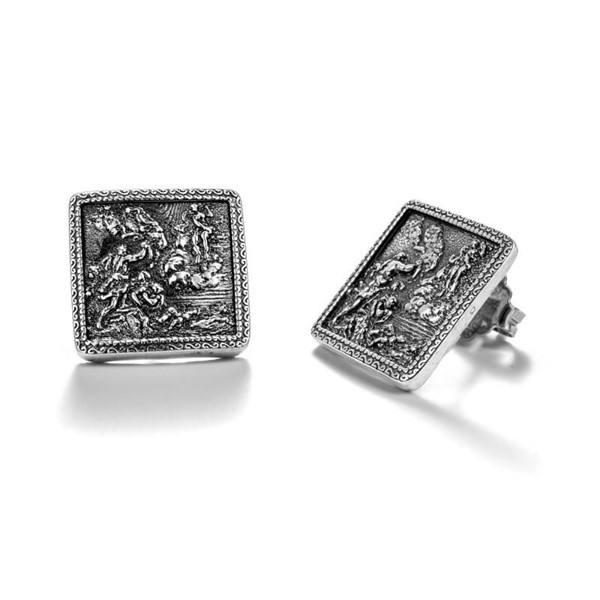 Orecchini argento brunito Inverno