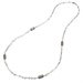Collana lunga argento brunito con Lanterne e perle