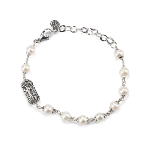 Bracciale con Lanterna mediterranea e perle