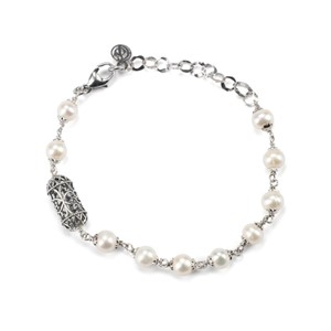 Bracciale con Lanterna mediterranea e perle