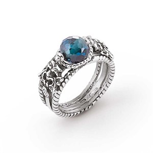 Anello Iride Azzurro