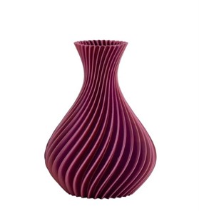 Vaso Spirale Viola Bicolor Grande
