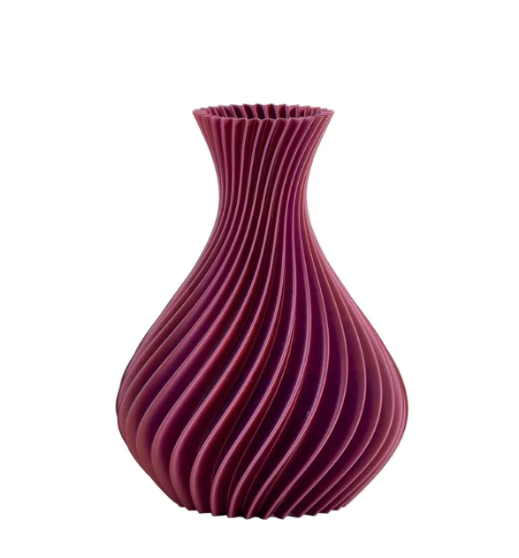 Vaso Spirale Viola Bicolor Grande