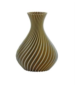 Vaso Spirale Oro Silver Grande