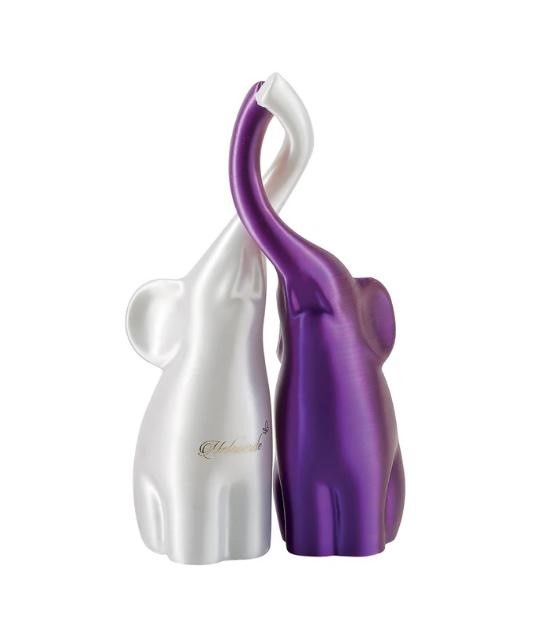 Elefanti Intrecciati Bicolor Viola Medi