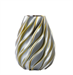 Vaso Twist Oro Silver Grande