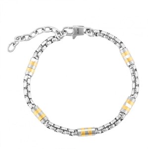 Bracciale con elementi dorati