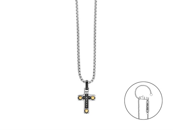Collana in Acciaio e Oro - 4US Paciotti Global