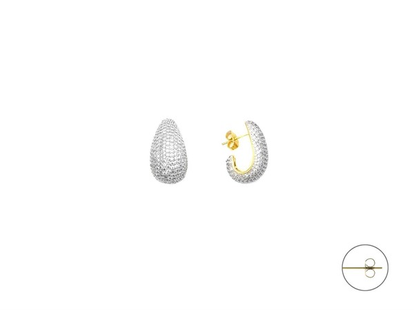 Orecchini Luxury con Pavè
