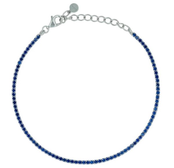 Bracciale Dilvdò Tennis 1.5mm Silver Blue