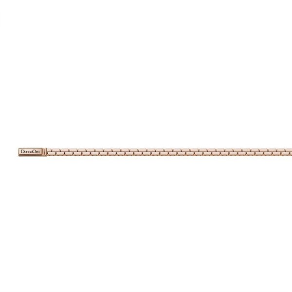 Bracciale morbido in argento rosato