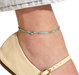 Cavigliera azzurra con cuore