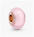 Charm in Vetro di Murano Rosa Opaco
