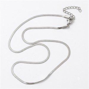 Collana Piattina in Acciaio