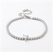Bracciale Tennis in Acciaio con Cuore e Cristalli