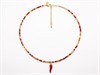 Collana Corno con Perline