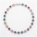 Collana Girocollo in Acciaio con Cristalli multicolor