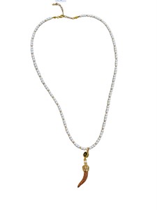 Collana Corno in Ceramica Small