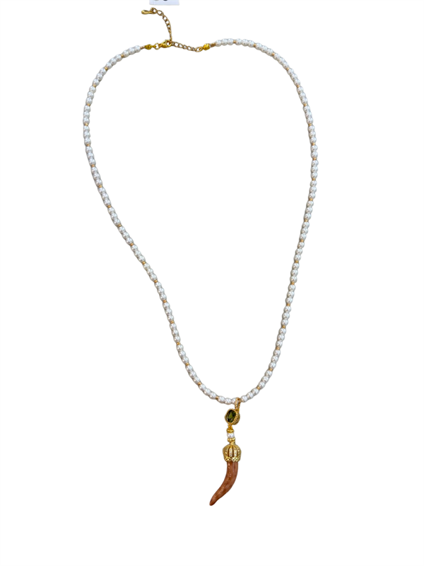 Collana Corno in Ceramica Small