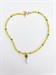 Collana Corno con Perline Gialle