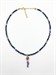 Collana Corno con Perline Blu